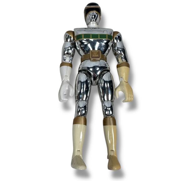 Vintage Bandai Power Rangers In Space Silver Ranger 8" Action Figure 1998 READ - Picture 1 of 7